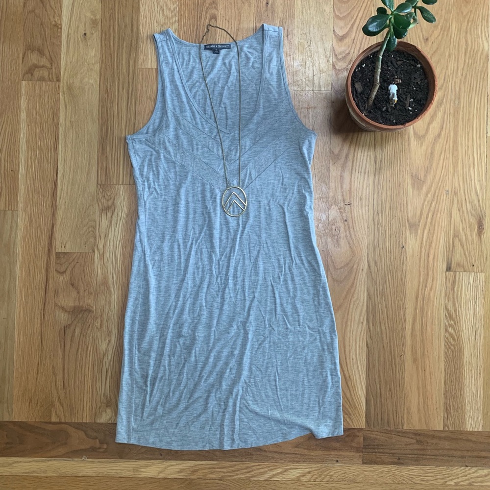 Threads 4 Thought Gray Tight Stretchy Dress